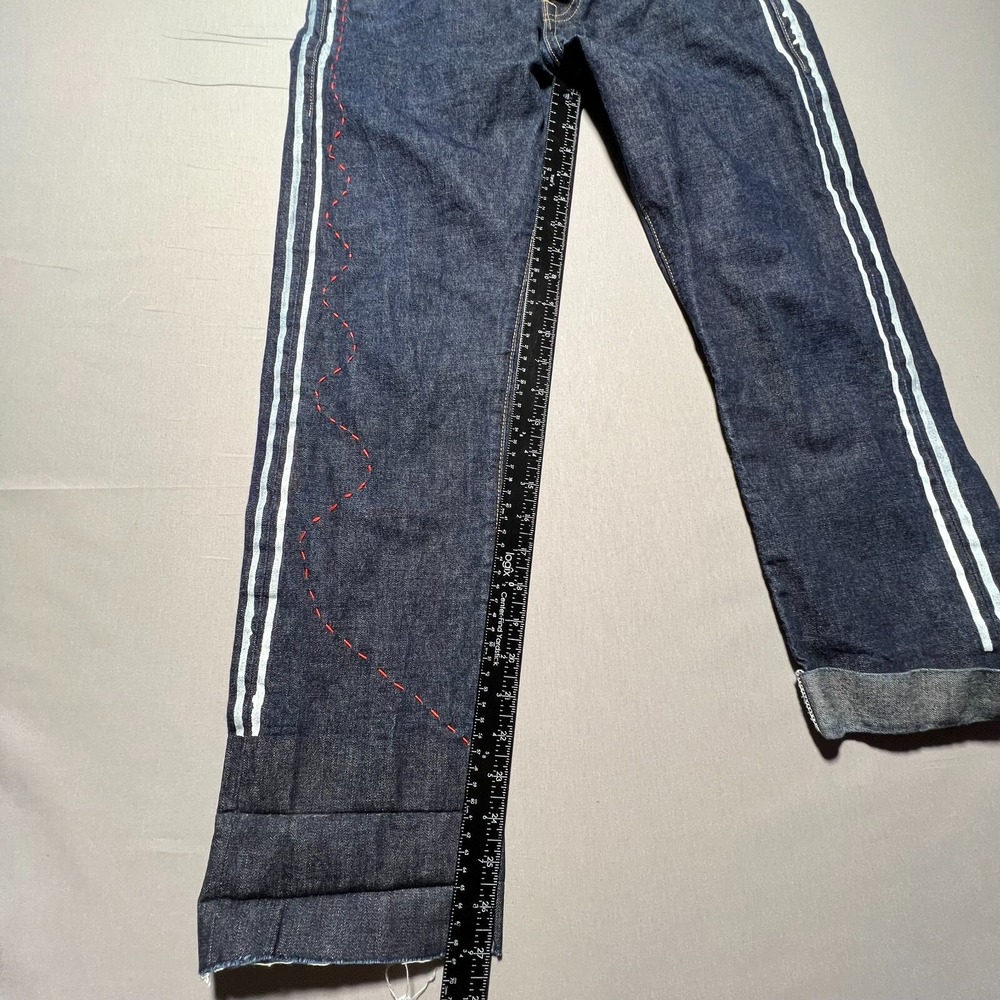 Rogue Territory Mens Blue Denim Stanton Mid Rise Slim Button Fly Jeans Size 30 - Picture 14 of 16